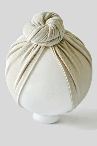 MINI CASHMERE TOP KNOT TURBAN