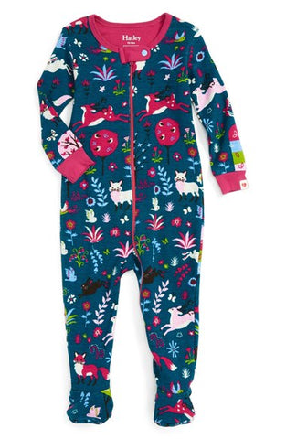 BABY FOOTED SET MYSITCAL FOREST PRINT