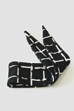 MINI BLACK GRID HEAD-WRAP