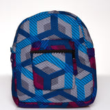 KOBINA MINI PACK IN FUSCHIA TURQ HEXAGON PRINT