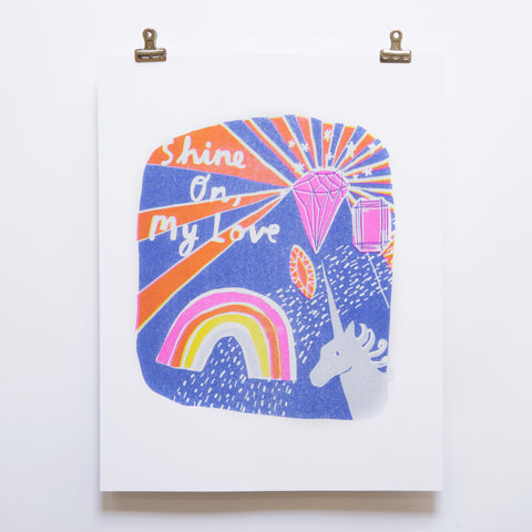 SHINE ON MY LOVE WALL ART