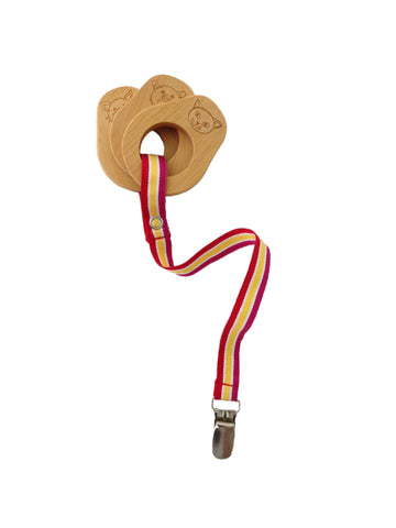 ORGANIC TEETHING TOOL WITH LEASH