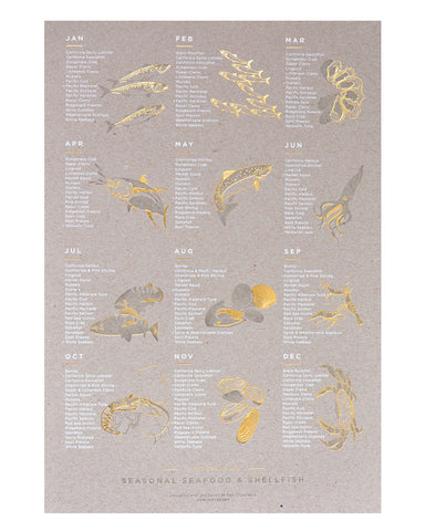 SEASONAL SEAFOOD POSTER