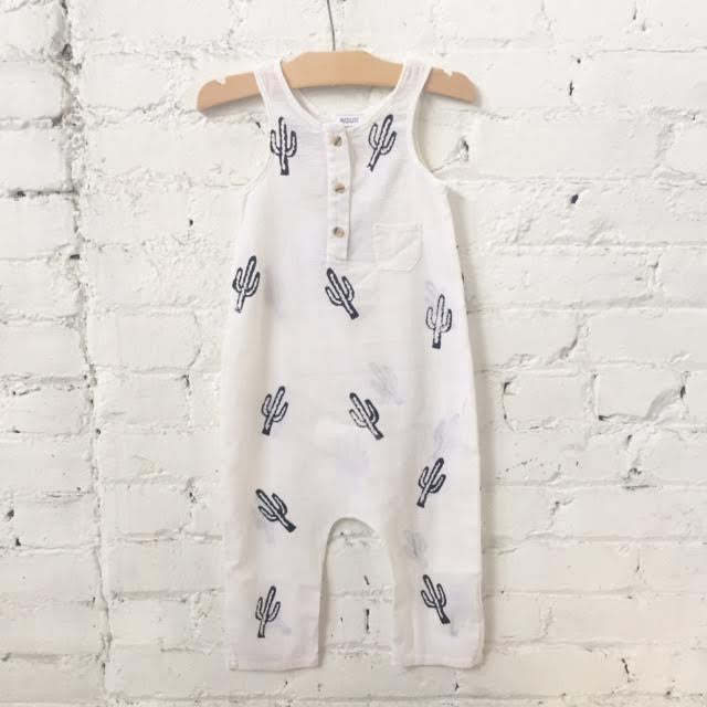 Woodlands Jumpsuit-White Cactus