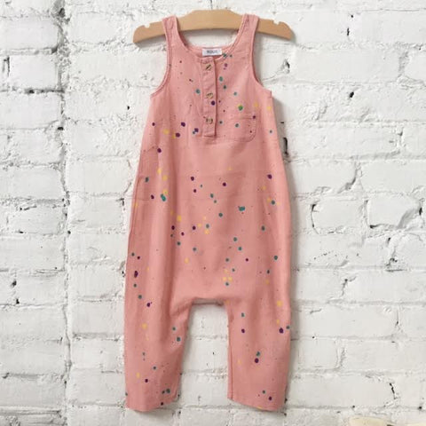 Woodlands Jumpsuit-Pink Multi Splatter