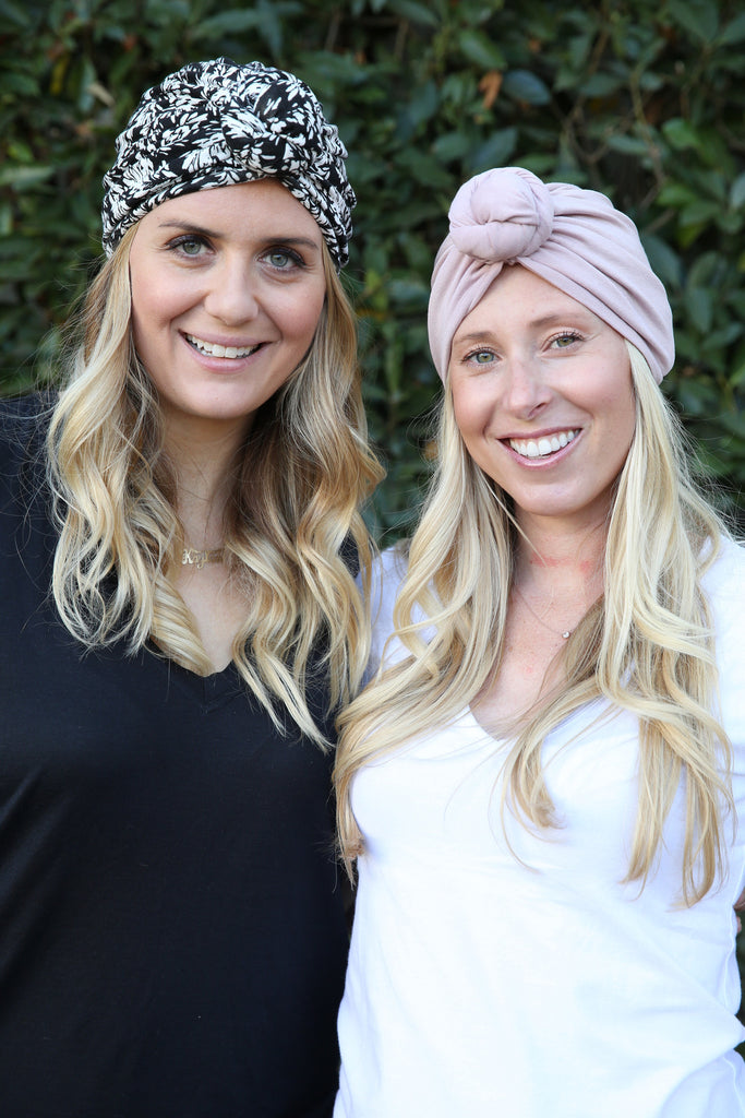 ICED MAUVE TOP KNOT TURBAN