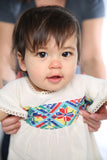 HAND EMBROIDERED TODDLER TEE/DRESS PRIMARY PRINT AGE 1-3