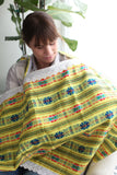 SWEET & EMBROIDERED NURSING COVER-YELLOW