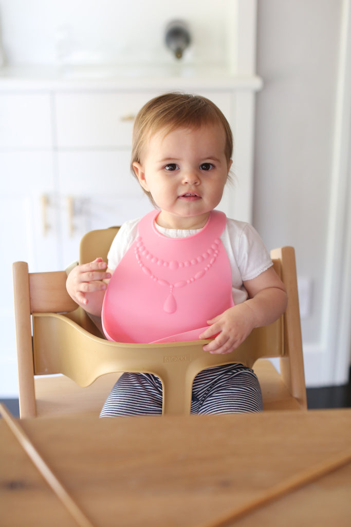 PRETTY-IN-PINK BABY BIB